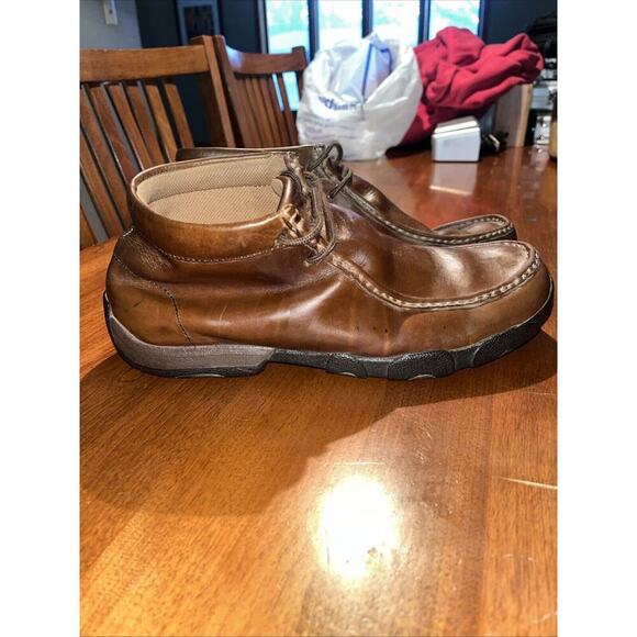 Twisted X Mens Original Chukka Driving Moccasin Shoes Brown Size 11M - Picture 2 of 5